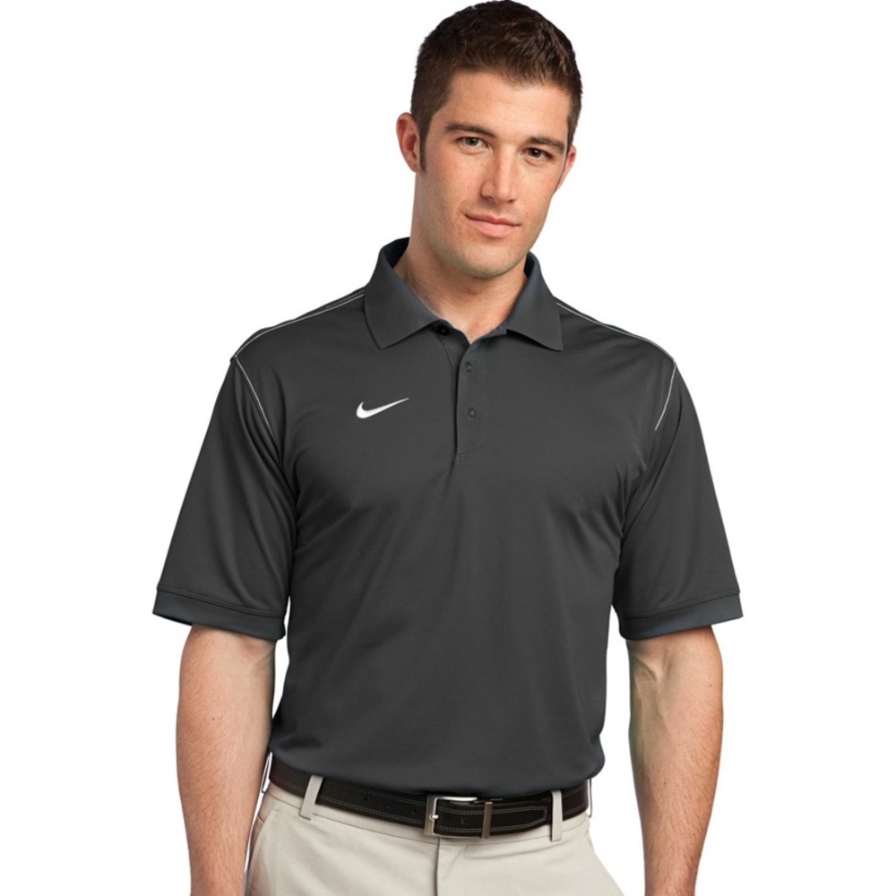 Nike Golf Dri-Fit Black Polo‎ Shirt Men’s Size L Large Casual Comfort